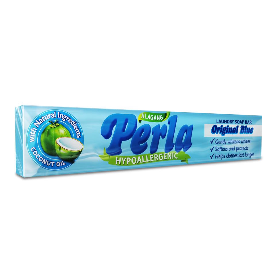 Perla Laundry Bar 380g Original White + Original Blue + Pure Bath Soap