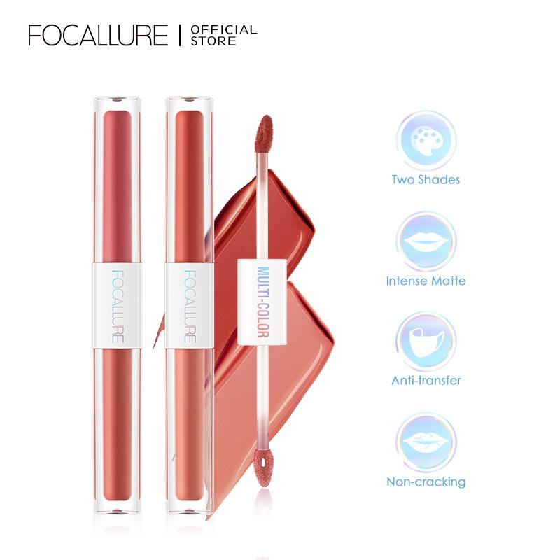 Focallure Dual Stick 2 In 1 Lipstick Lip Tint Ultra Light Intense Color Long Lasting Waterproof 2758