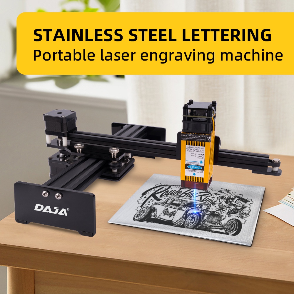 DAJA Engraving Machine D2 series Small Automatic Metal Laser Marking Engraving Stainless Steel Engrave Portable Customized
