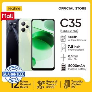 realme C35 Original 7.5inch 16GB+512GB Cellphone special 5G Phone Android Smartphone Dual Sim