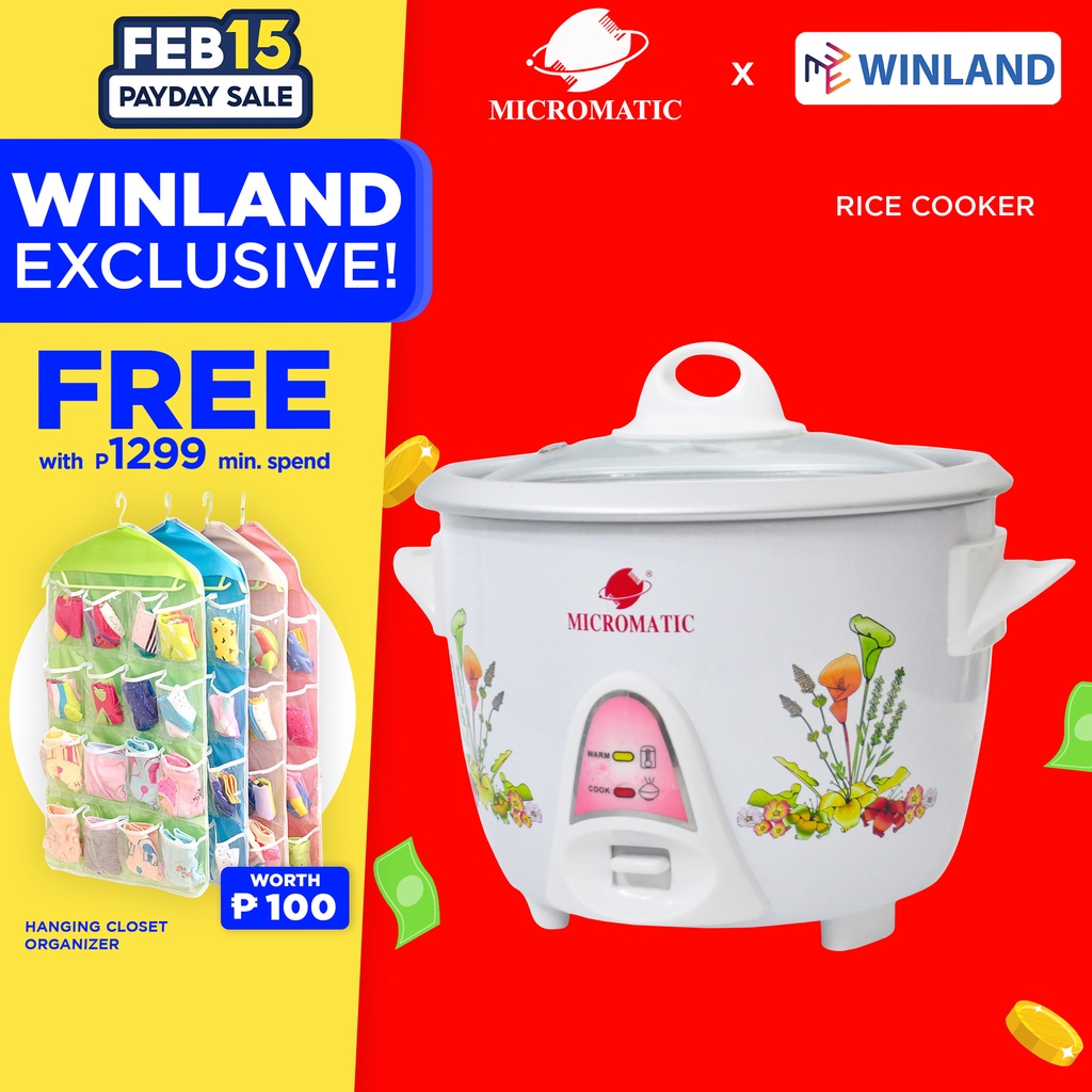 MICROMATIC by Winland Rice Cooker with Automatic Keep Warm and Fuse