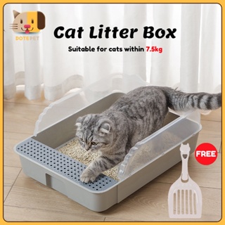 Cat Litter Box With Scoop Kitten Litter Box Cat Toilet Deodorization Leakage prevention Litter Box