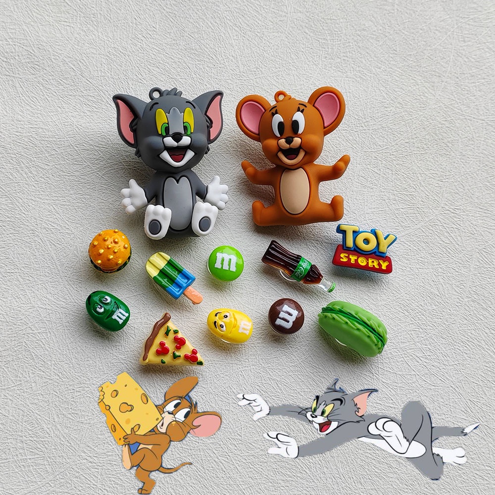 Tom and Jerry Jibbitz Crocs Pins Cartoon image Amulet Shoe Charms