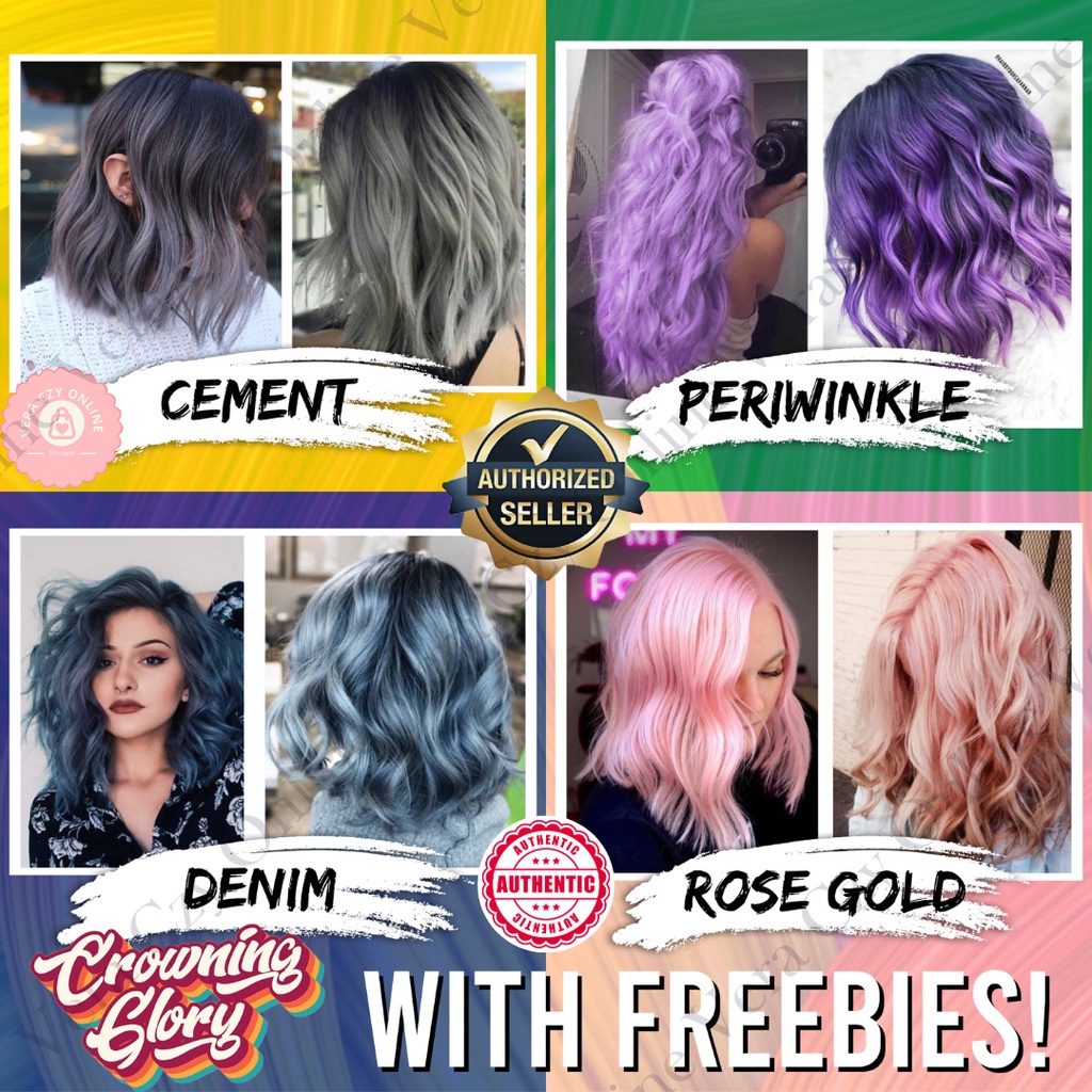 Crowning Glory Hair Dye in 20 Hair Colors | Bleaching Set | Semi Permanent  Haircolor Conditioner | Shopee Philippines