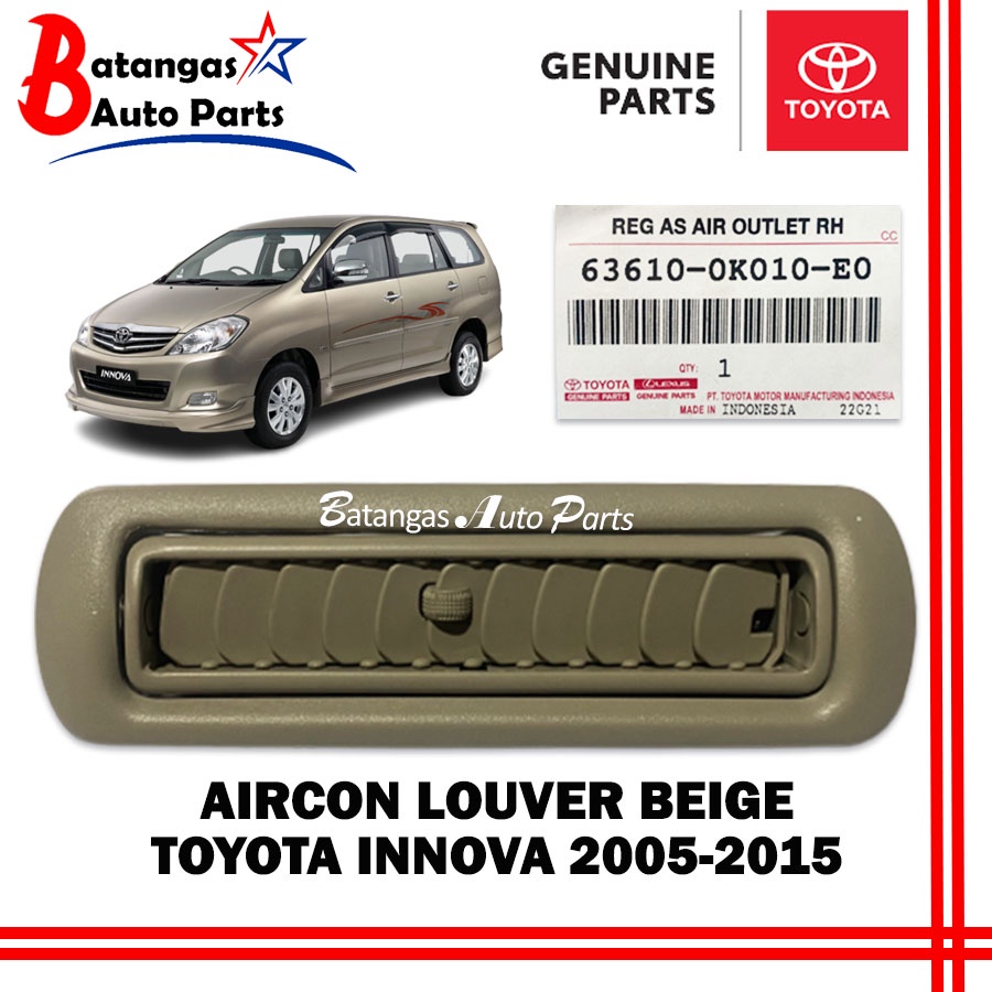 GENUINE Aircon Vent Toyota Innova 20052015 Aircon Outlet Aircon Louver