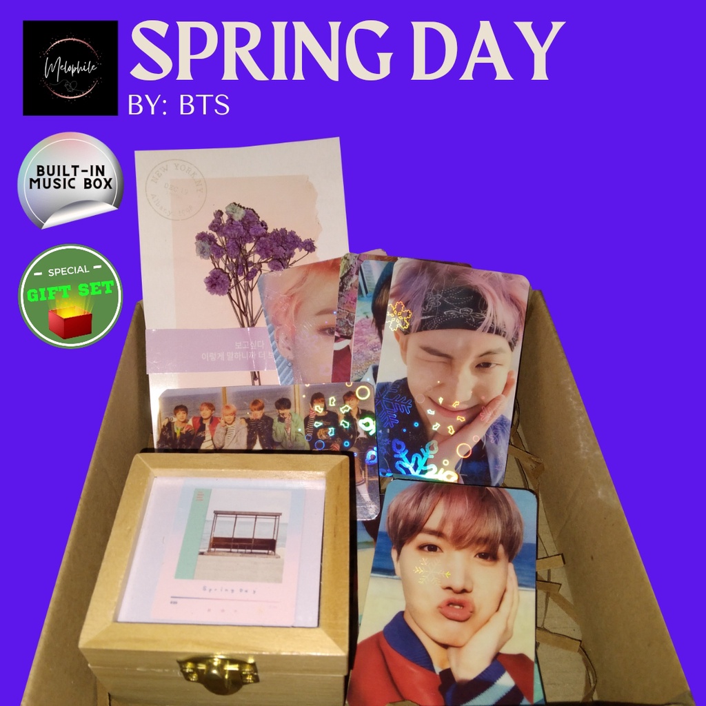 Spring Day By Bts Music Box (Built-In/Gift Set) | Shopee Philippines