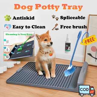 Dog Poop Tray Dog Training Potty Pad Dog Toilet Drain Pee Tray Urinal Large Flatbed Pet Toilets