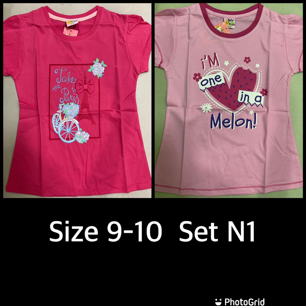 Star kids Girls Blouse 5-8yrs old (2pcs)
