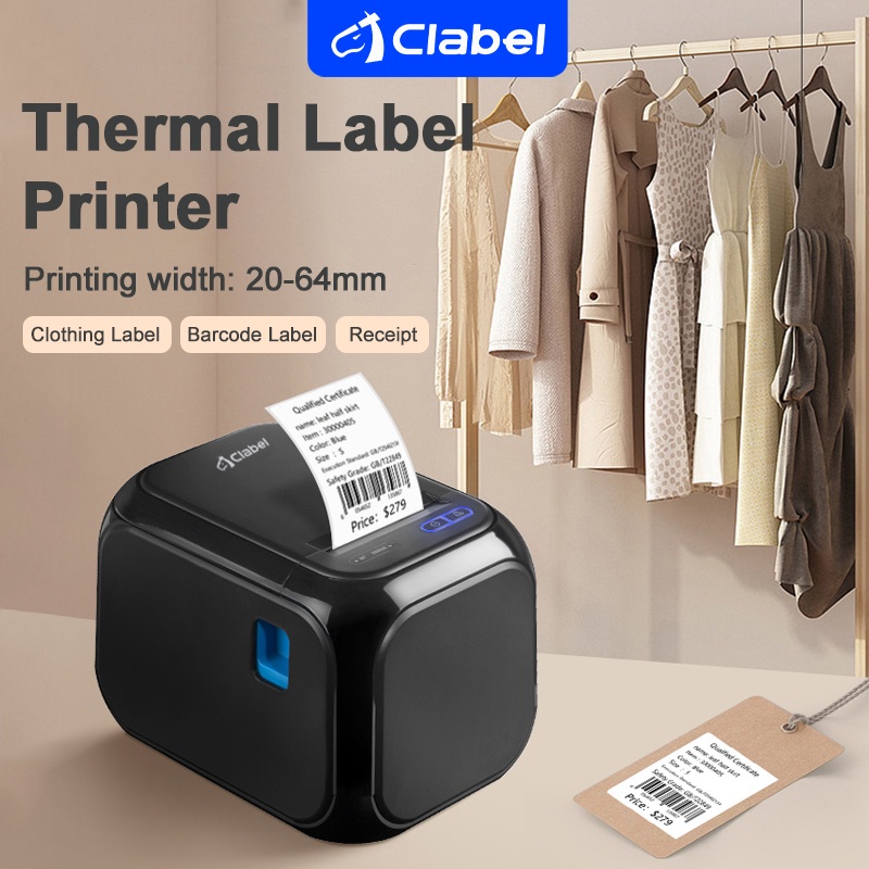 CLABEL 220D Label Maker Barcode Label Printer Price Tag Sticker Receipt