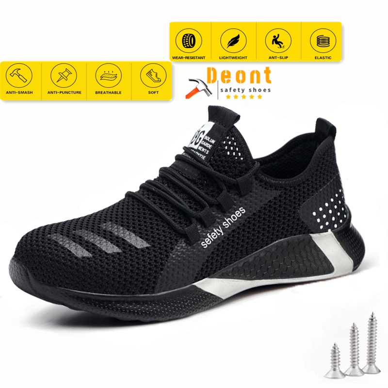DEONT Antismashing And Antipiercing Light Safety Shoes Steel Toe Cap