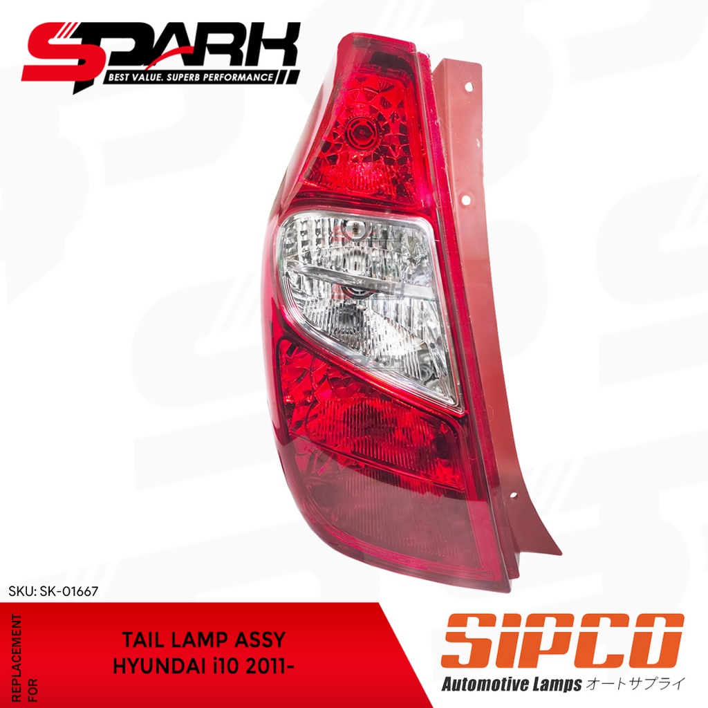 Tail Lamp Rear Stop Light for Hyundai i10 2011 924010X110 Shopee