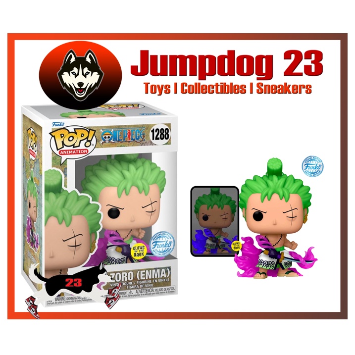 Funko POP! Animation One Piece Zoro (Enma) Glow in the Dark FSE 1288 with free protector