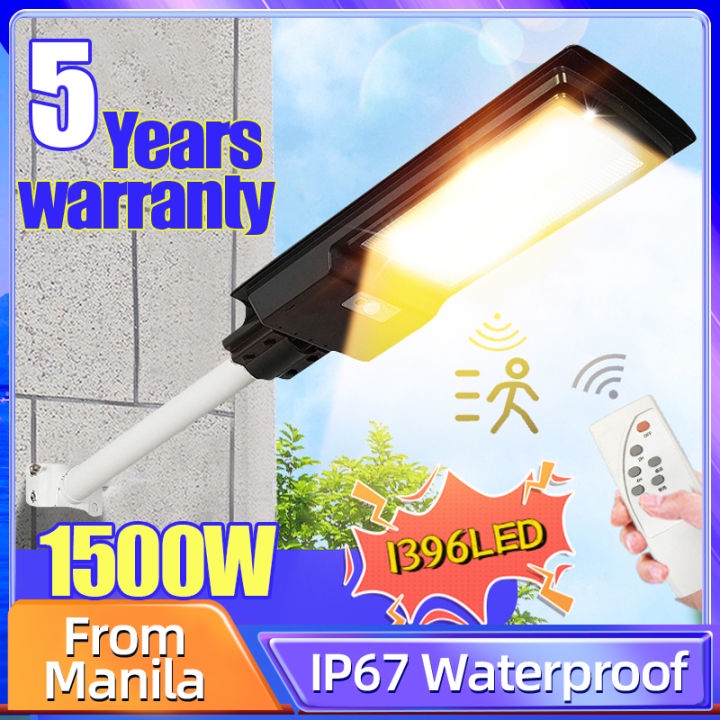 Solar Street Light Outdoor Waterproof Solar Lights LED Sensor Flood