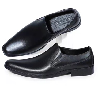 Shuta korean Men Black School shoes Office Formal rubber Shoes for Mens cod hf211
