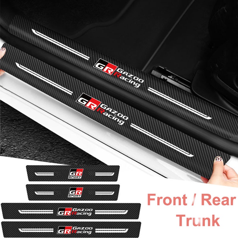 Car Door Threshold Sill Protector Stickers for Toyota GR Sport Gazoo ...