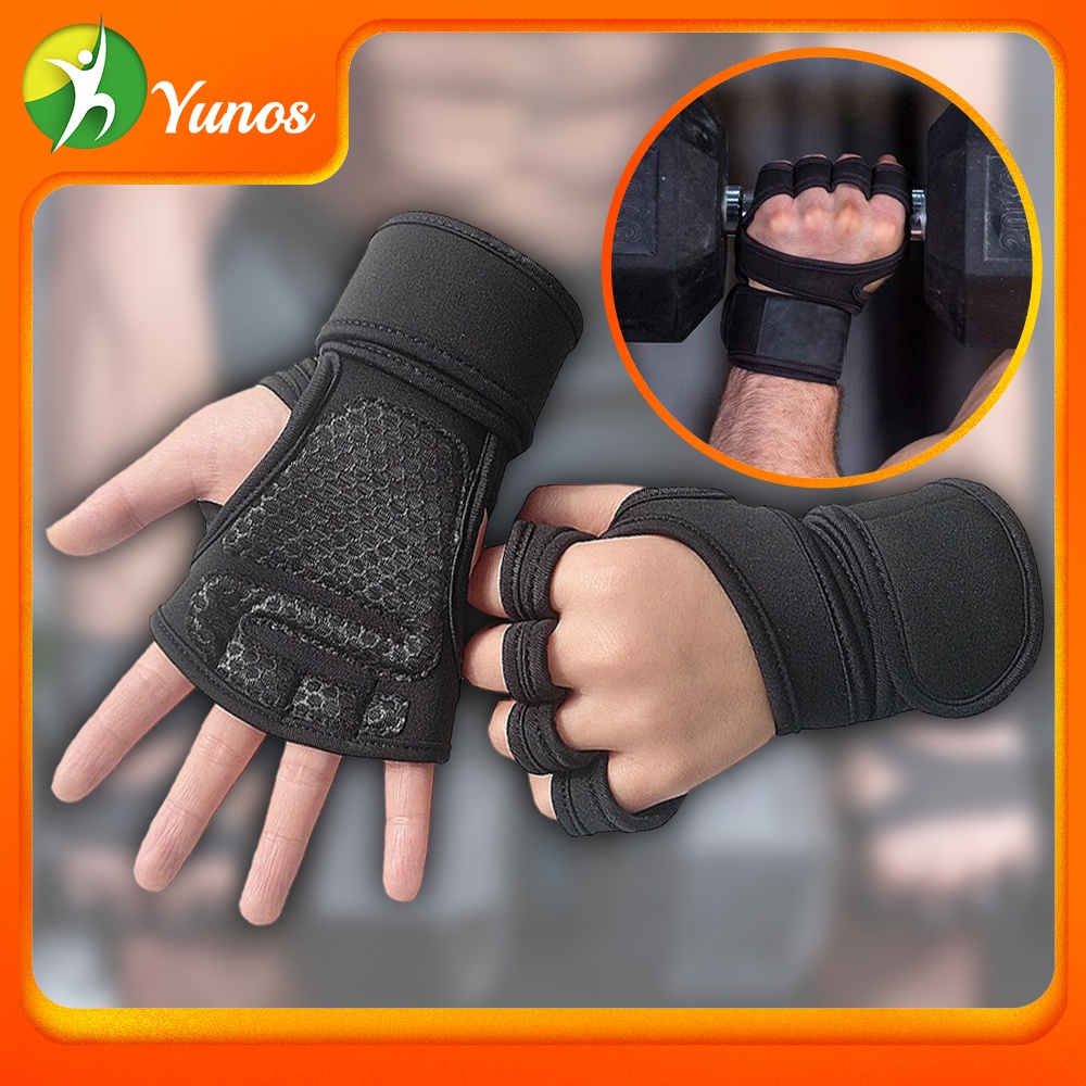 Fitness gloves, wrist protectors, grab silicone protection, prevent ...