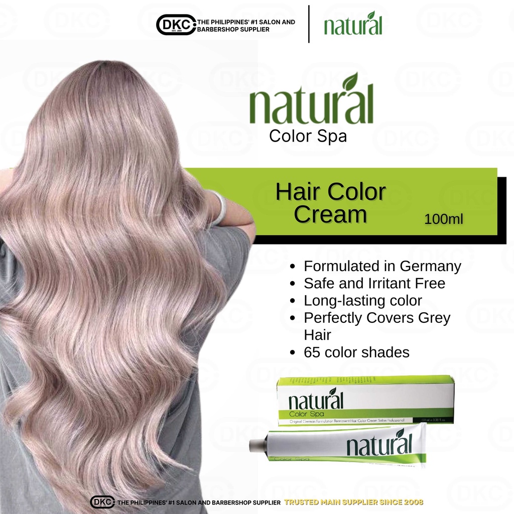 Natural Color Spa 100ml Hair Color Cream for Professional Use Milkshake