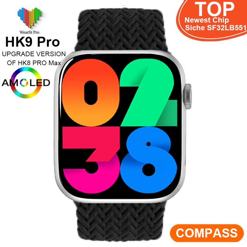 新品未開封 HK9 PRO AMOLED HK9PRO HK8 PRO MAX 腕時計(デジタル ...