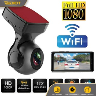 Car DVR Dash Cam Camera Video Recorder With WIFI APP 1080P HD Night Vision Front And Rear View Dual Lens