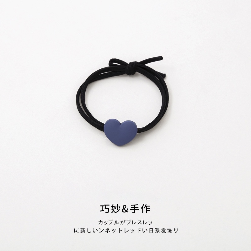 Hair Rope Love Pendant Ring Head Rubber Band Binding Female Korean Simple Sweet Hair Ties