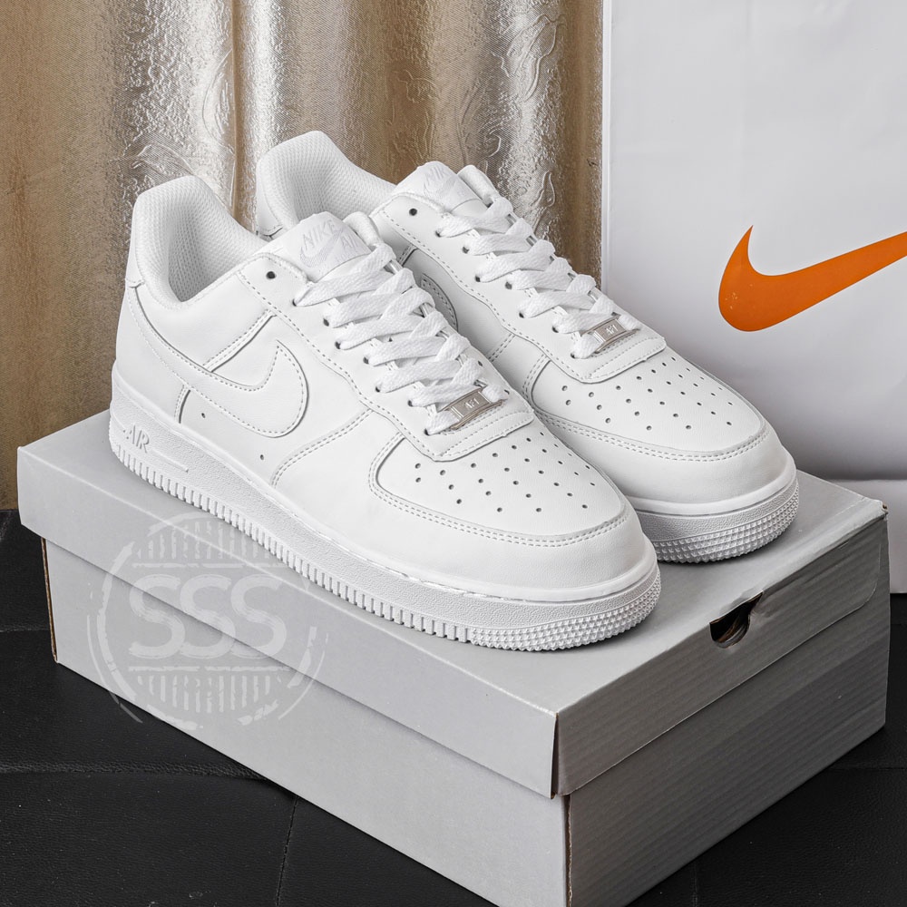 Tilbageholdelse Stranden Michelangelo Nike air force 1 AF1 all white Men Women Sneaker Shoes with box | Shopee  Philippines
