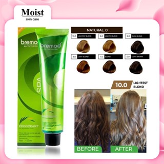Bremod Hair Color 100ml Natural Basic Blond Brown Black Dust 0.00 Ash Colors Dyed Cream for Styling