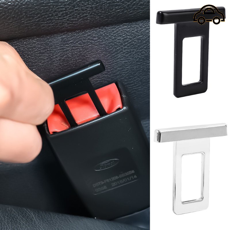 Metal Hidden Muffler Car Seat Belt Buckle Insert Head / Zinc Alloy Seat