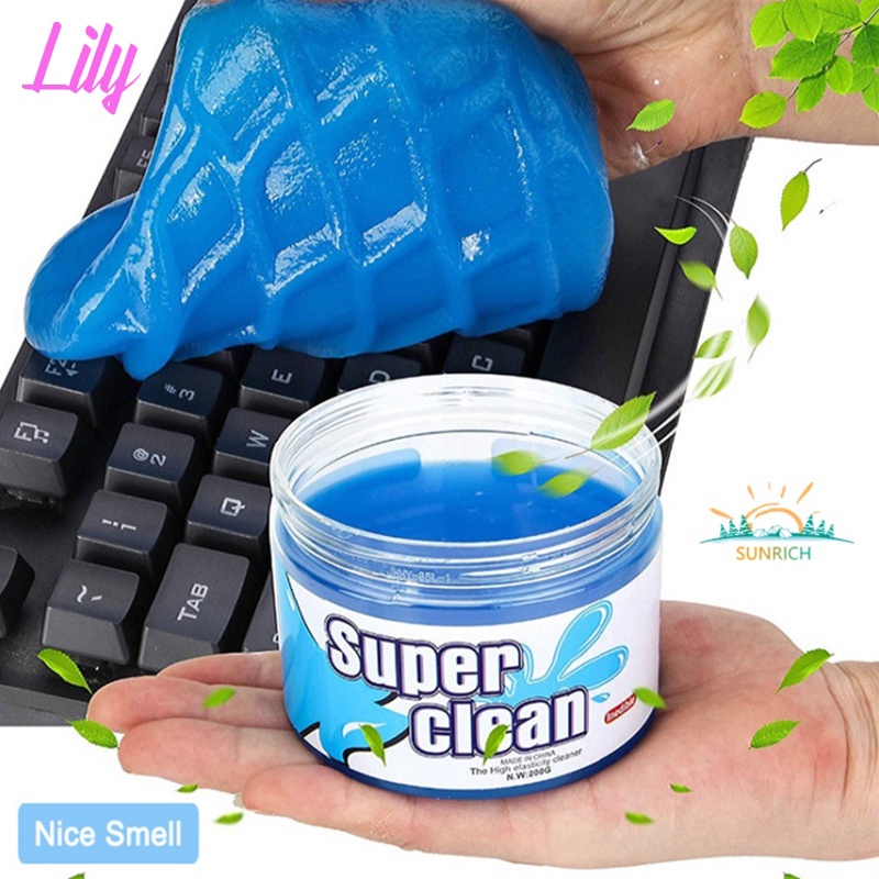 LNB Lily Car Cleaning Glue Slime Cup Holders Sticky Jelly Gel Compound
