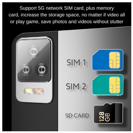 𝐑𝐞𝐚𝐥𝐦𝐞 Tablet P70 12 Inch 𝐀𝐧𝐝𝐫𝐨𝐢𝐝 𝟏𝟑.0 16GB RAM 512GB ROM Dual SIM 5G LTE WiFi 2.4/5G Android Tab - Image 7