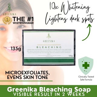 [ 10X WHITENING BLEACHING SOAP ] Greenika 10X Whitening Bleaching Soap Dark Spots Instant Whitening