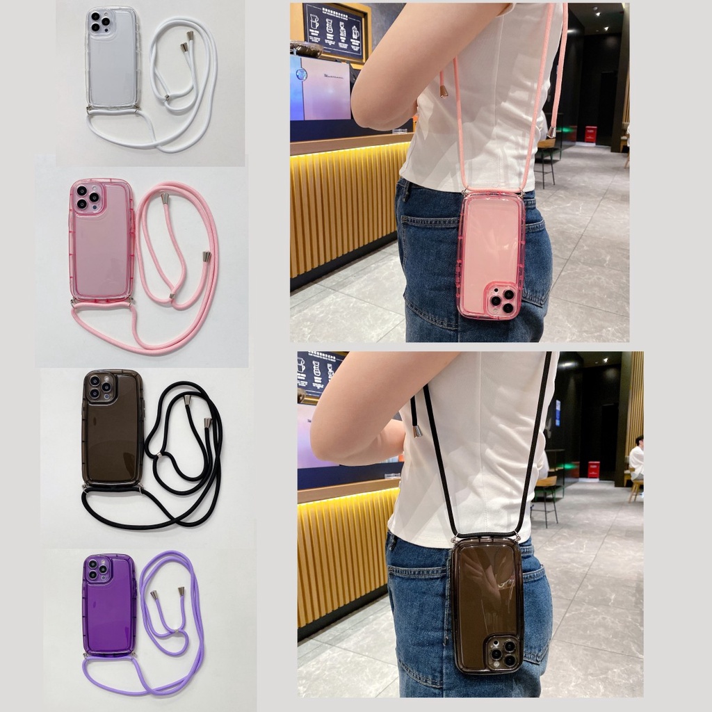 CUTE LV CASE WITH NECKLACE STRAP FOR IPHONE 11 12 13 PRO MAX