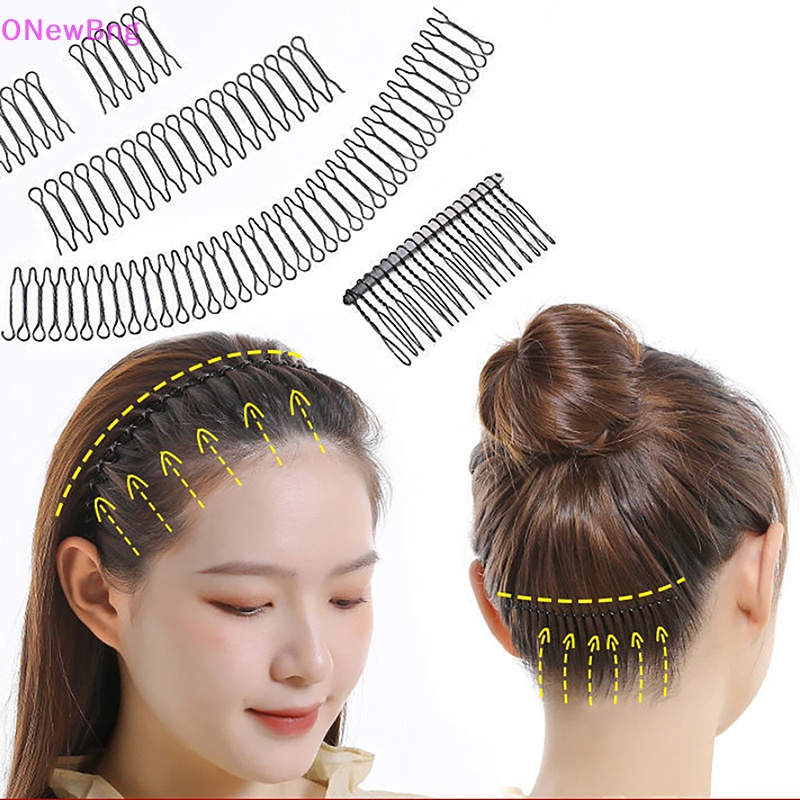 ONew Invisible Broken Hair Hairpin Adult Tiara Tools Roll Curve Bangs Fixed Insert Comb Professional Styling Accessories Women Bng - Image 4