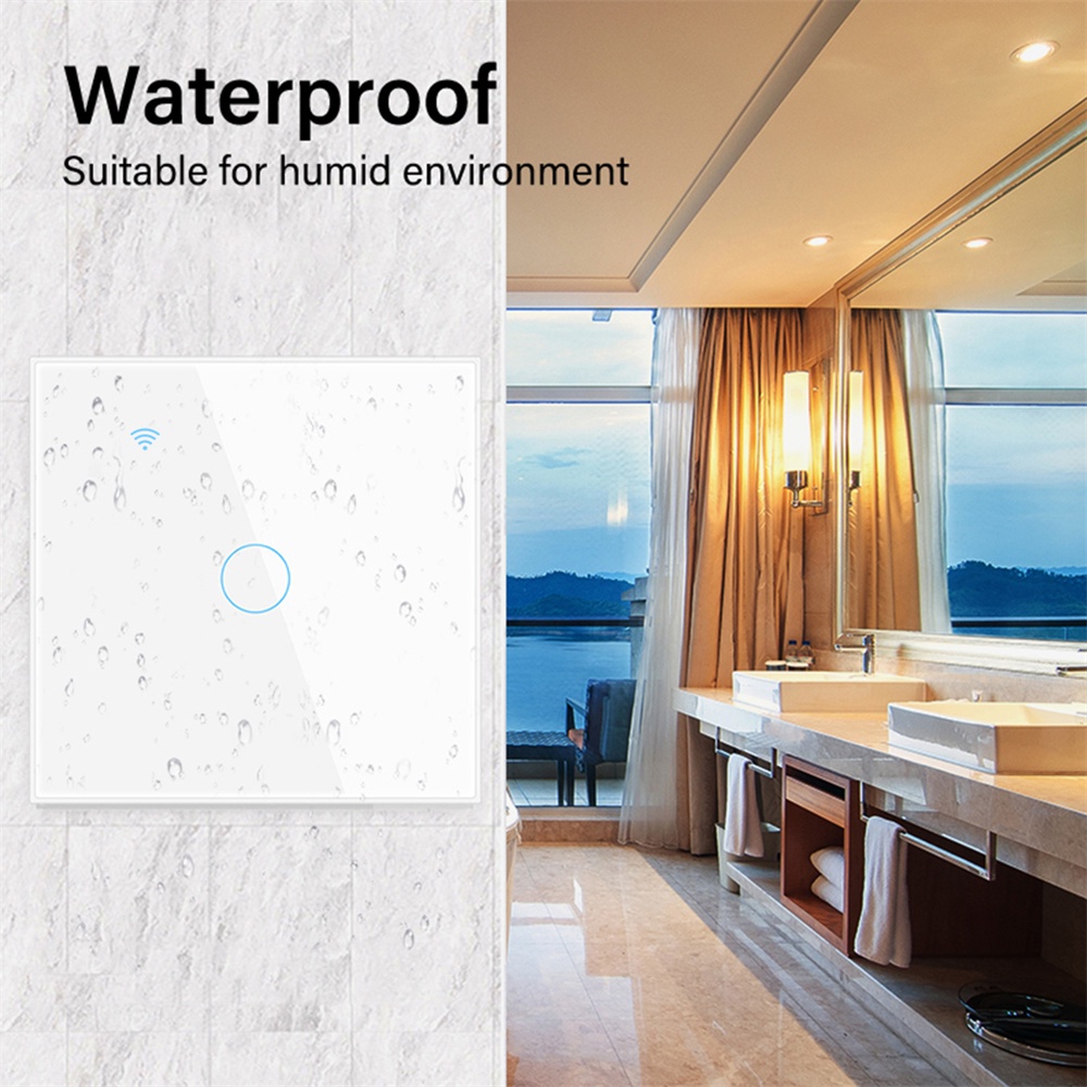 Smart Home Automation Smart Touch Switch Wifi 1/2/3/4gang Tuya Neutral Wire Switch For Alexa And Google Home Wireless Remote Control Wall Panel Smart Life App — view 6