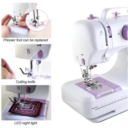 Portable Sewing Machine FHSM 505A Pro Upgraded 12 Stitches Sewing Portable Mini Sewing Machine - Image 4