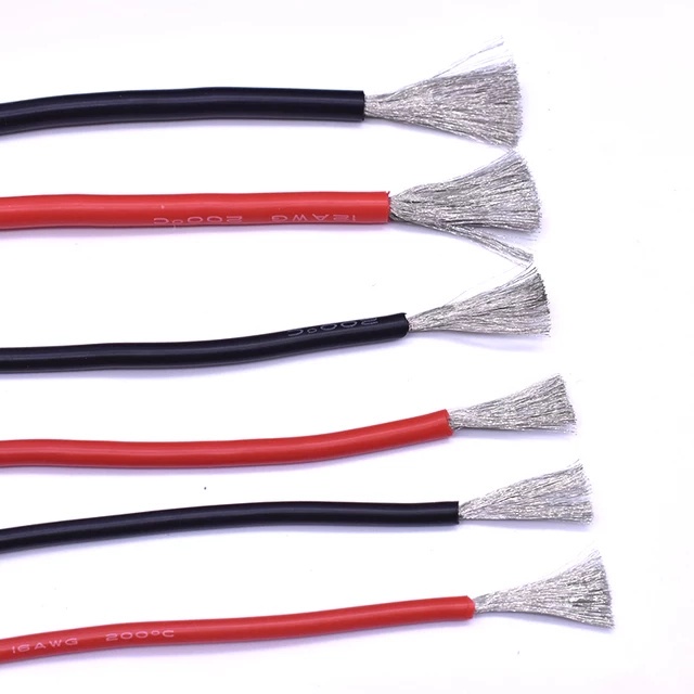 Silicon Wire 4 AWG 8 AWG 10 AWG 12 AWG 13 AWG 14 AWG 18 AWG GAUGE Flexible Wire ( RED / BLACK ) — view 8