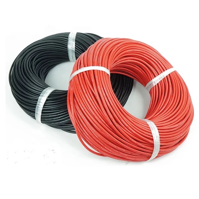 Silicon Wire 4 AWG 8 AWG 10 AWG 12 AWG 13 AWG 14 AWG 18 AWG GAUGE Flexible Wire ( RED / BLACK ) — view 6