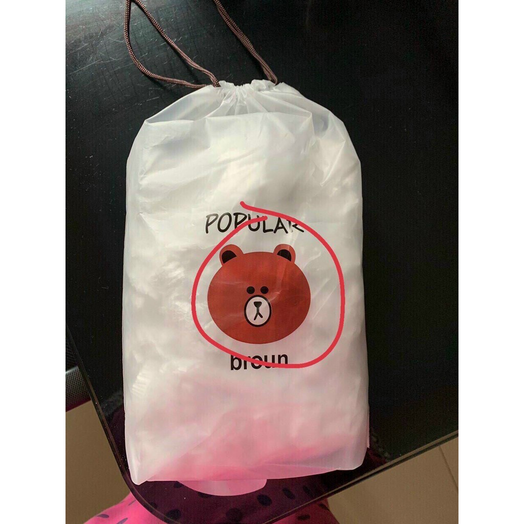 Bag of 100 Polupar Brown Stretchable Food Wraps – Brown Bear Food Wrap Bag