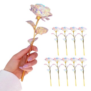 LED Luminous Valentine's Day Creative Gift Flowers/Simulation Eternity 24K Gold Foil Rose Flower