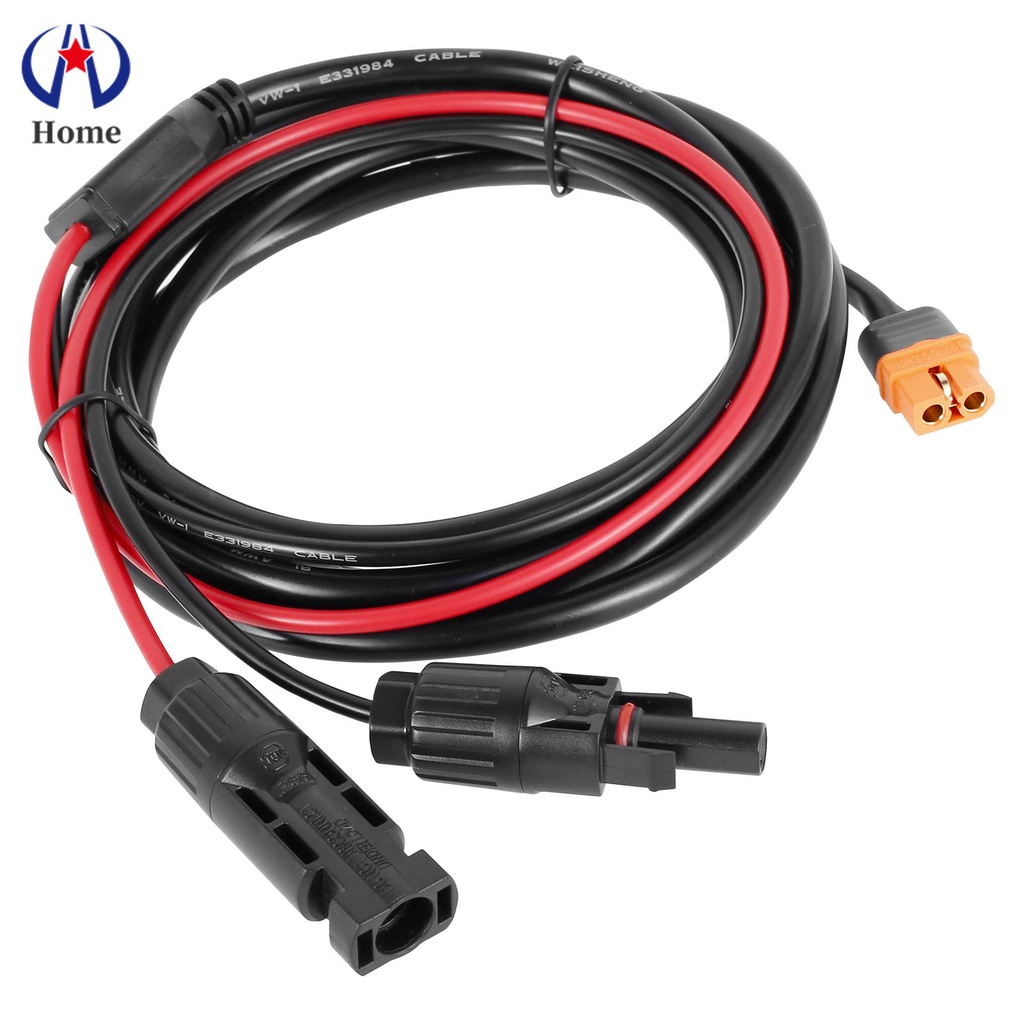 Solar Charge Cable Connector 8FT Professional MC4 to XT60i Solar Charge Adapter for Outdoor