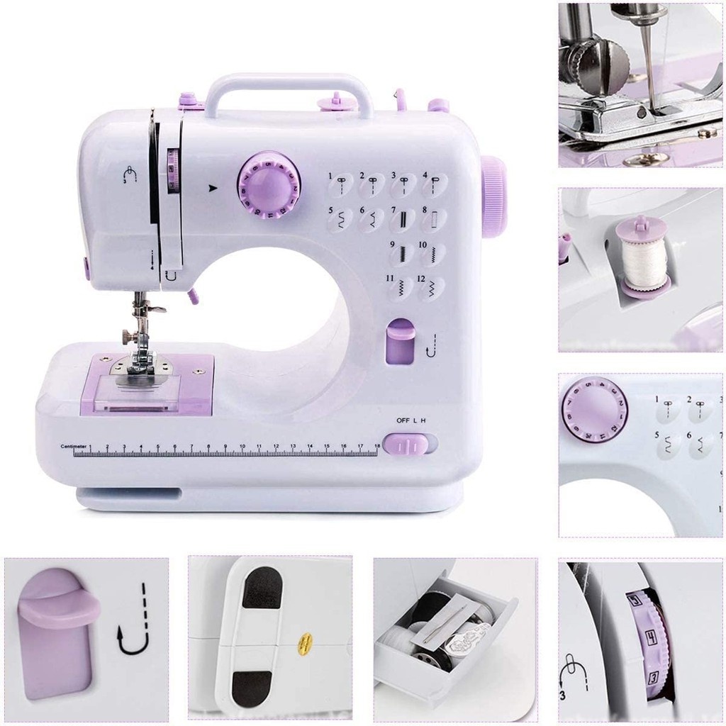 Portable Sewing Machine FHSM 505A Pro Upgraded 12 Sewing Portable Mini Sewing Machine - Image 7