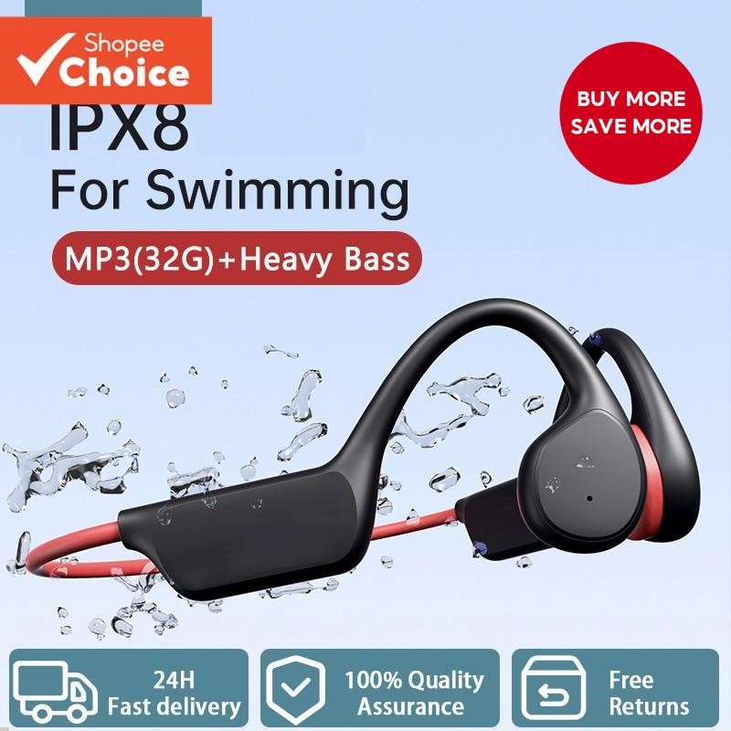 Bone Conduction Headphones, Wireless Bluetooth Open-Ear Sports