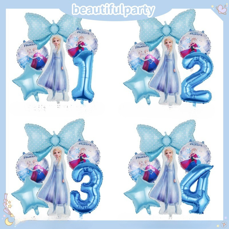 Lot De Ballons Anniversaire Frozen - Décoration Fête Enfant, Personnages Disney, Livraison USA, Neuf Sous Blister