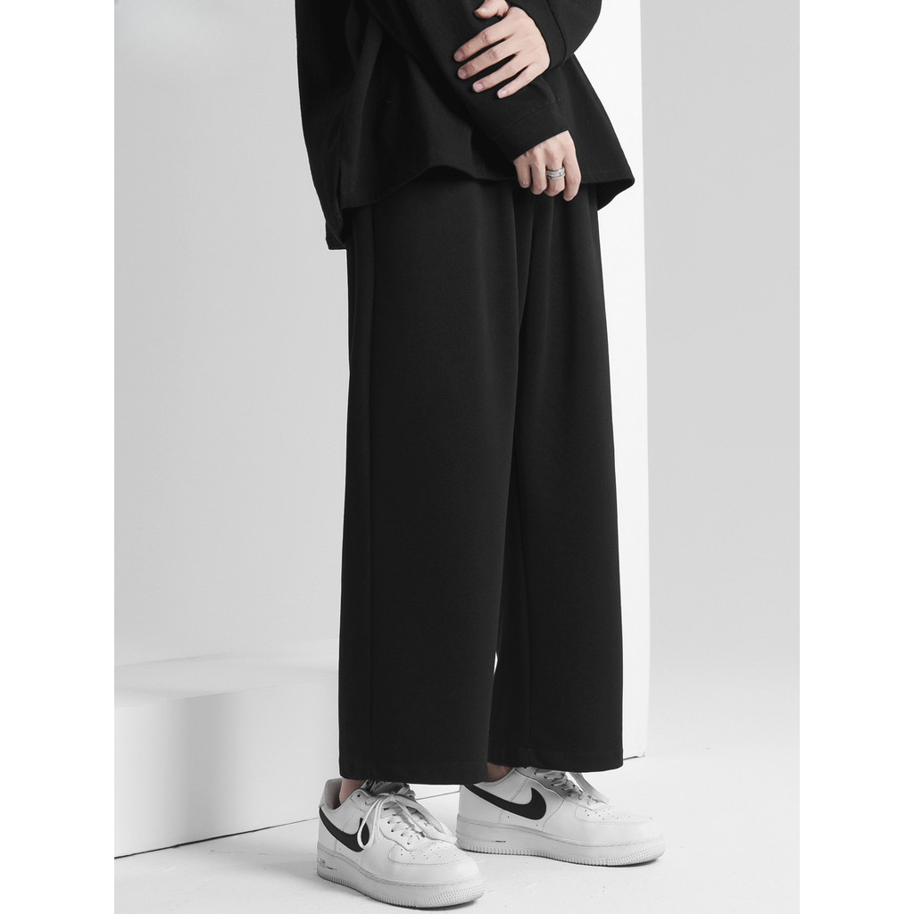 Men's Black&Grey Casual Sweatpants with Pocket Summer Thin Loose All-match Long Sports Pants for Men and Women MEFEEE - Image 5