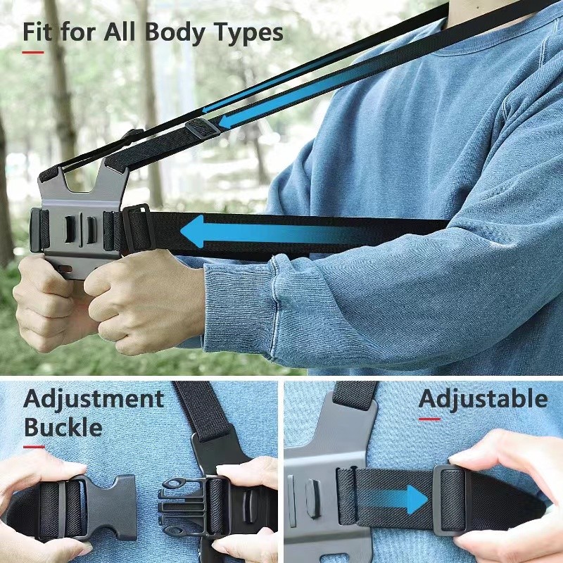 Phone Chest Strap Mount GoPro Chest Harness Holder for VLOG/POV Chest Mount for cellphone — view 6