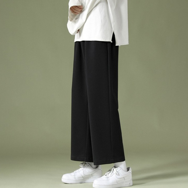 Men's Black&Grey Casual Sweatpants with Pocket Summer Thin Loose All-match Long Sports Pants for Men and Women MEFEEE - Image 4