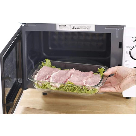 BUY 1 TAKE 1 Glass Baking Dish for Oven, Glass Pan, Rectangular Baking Pan Glass Bakeware, Glass Baked Plate Dish Thick Kitchen - Image 7