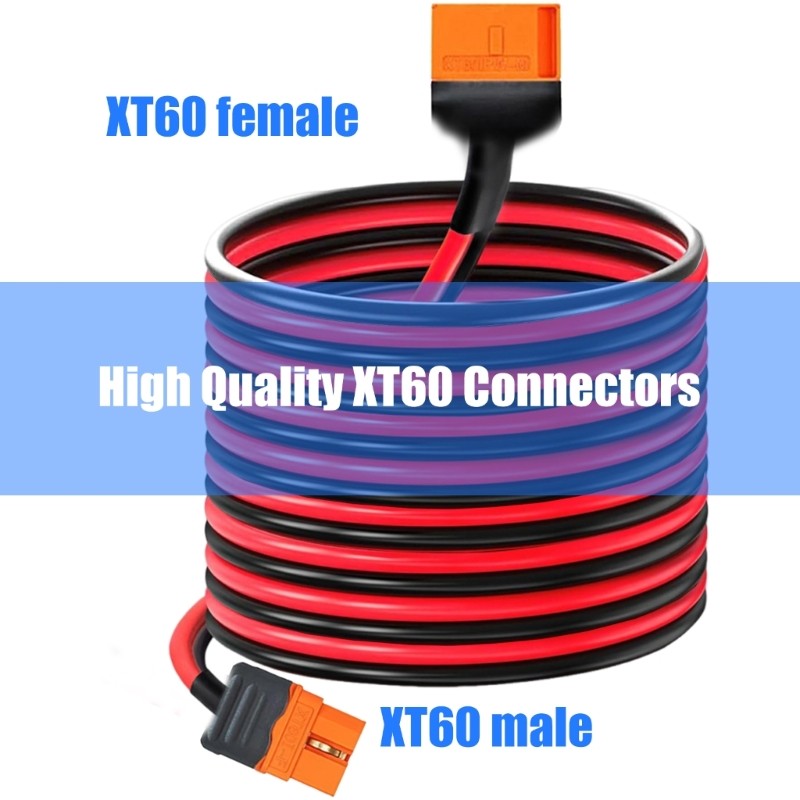 EC XT60i Extension Cable Male to Female Connector Power Solution for Remote — view 4