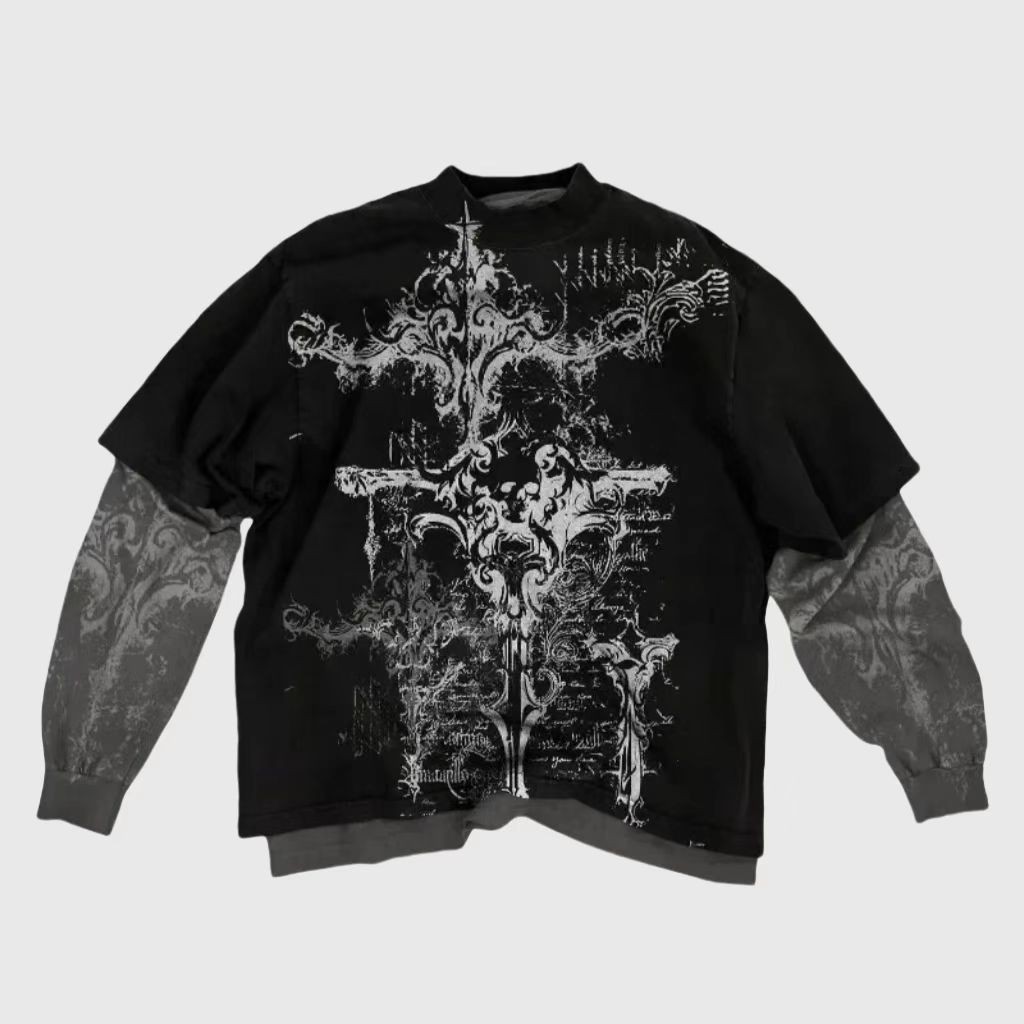 Xtreme Couture Archaic Long Sleeve T-Shirt For Men – Affliction Style Y2K Graphic Tee