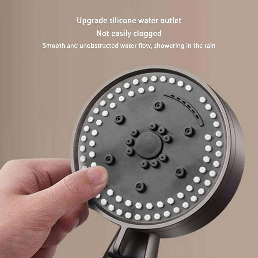 DUCKIHOGAN Shower Head, 8 Spray Mode High-Pressure Water Saving Sprayer, Fashion ABS Detachable Handheld Shower Sprayer Bathroom