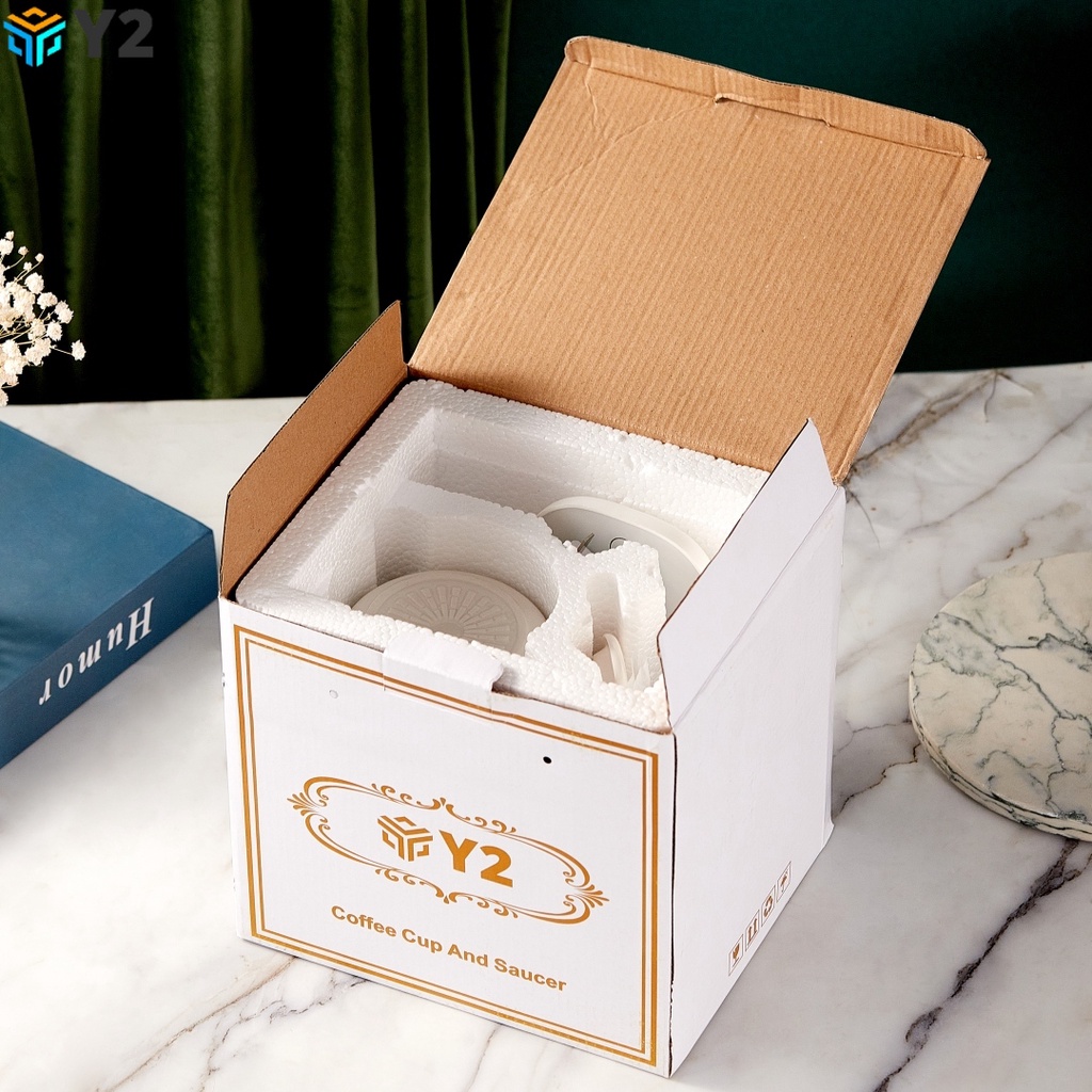 Y2 Ceramic Coffee Cup With Automatic Heating Pad 55°c Coffee Warmer Temperature Christmas Gift - Image 4